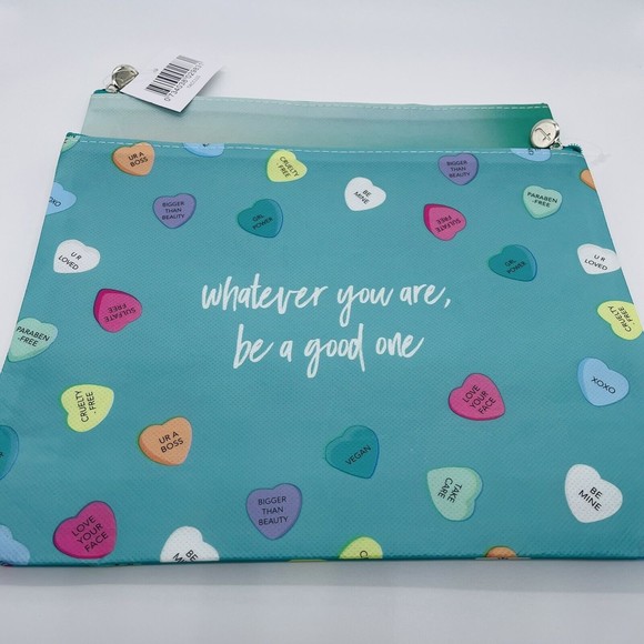 New Thrive Causemetics Cosmetic Makeup Bags Lot of 2 Inspirational Messages - Picture 1 of 5